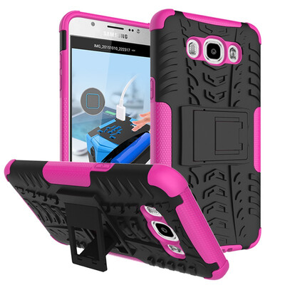 

Fivice Samsung J710J7 2016On 8 Case TPU anti-fall tire pattern back clip bracket phone case