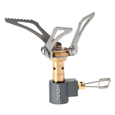 

Lixada 45g Super Lightweight Mini Pocket Outdoor Cooking Burner Folding Camping Gas Stove 3000W