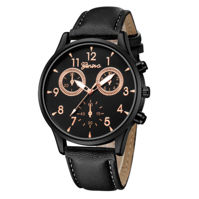 

GENEVA quartz watch 530 with double dial