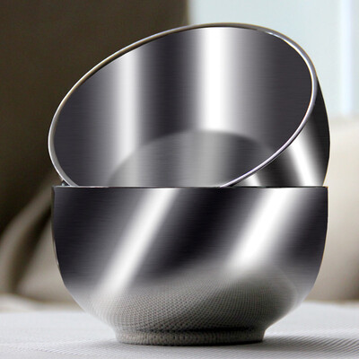 

Sunshine flying song 304 stainless steel bowl Korean stainless steel double insulated&anti-hot children bowl 2 loaded 1185