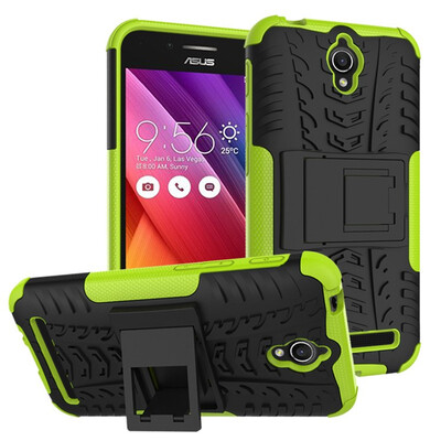 

Fivice Asus Zenfone Go ZC451TG Case TPU anti-fall tire pattern back clip bracket phone case