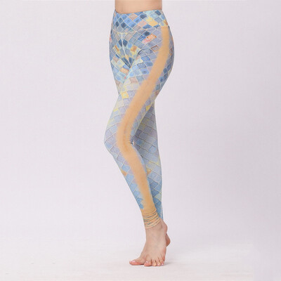 

Womens 2018 New Outdoor Sports Fitness Yoga Pants Printed Yoga Pants