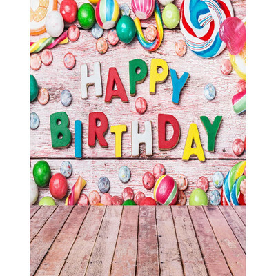

Kids Birthday Photo Backdrop 57FT Vinyl Fabric Cloth Digital Printing Birthday Photo Background s-2145