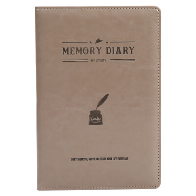 

Morning light  & G APYH8970 fashion A5 leather leather noodle notebook 12 pages gray