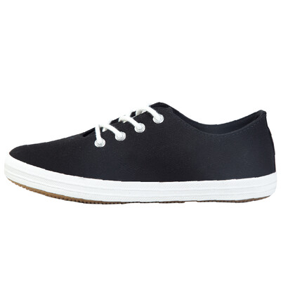 

Backrest / Warrior summer new shoes pure color flat with students canvas shoes girls flat bottom small white shoes low shoes casual shoes WXY-803T black 35