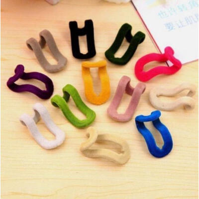 

10x Home Mini Flocking Clothes Hanger Conector Hook Closet Organizer SAVE SPACE