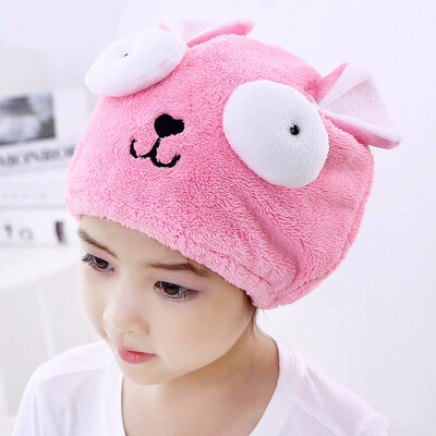 

Cute Bath Towel Hair Dry Hat Shower Cap Strong Absorbing Drying Long Velvet Ultra Soft Children s Special Dry Hair Cap Towel