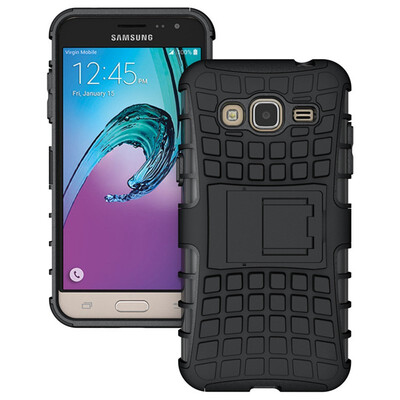 

Fivice Samsung J3 2016J3 Case TPU anti-fall tire pattern back clip bracket phone case