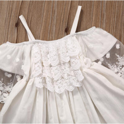 

Flower Girl Kids Princess Lace Dress Wedding Party Pageant Dresses Gown Formal