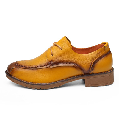 

Womens Shoes Fashion Casual Shoes Genuine Leather Shoes High Heels Breathable Shoes For Women Black Red Brown Blue Yellow