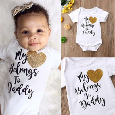 

Newborn Baby Boys Girls Short Sleeve Top Romper Jumpsuit Bodysuit Outfit Clothes