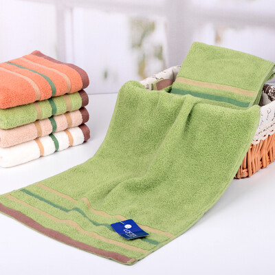 

Matt LOFTEX exported to the United States pure cotton towel plain three-dimensional non-woven towel single 34 76cm grass green 90g