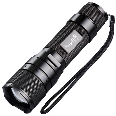 

Flashlight supfire F3 zoom type flashlight rechargeable mini LED outdoor light self-defense long-range 10W