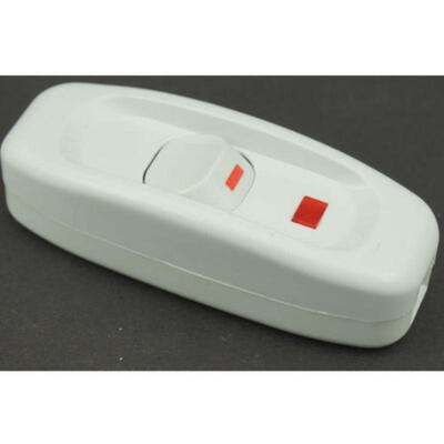 

250V 10A 1PCs Inline ONOFF Button Table Lamp Desk Light Cord Cable Switch