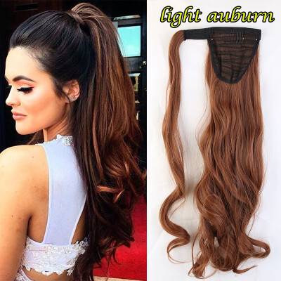 

1724" Wrap Around Ponytail Extension for Woman Hair 125-145g