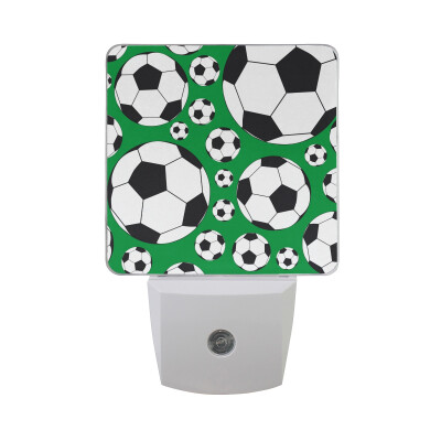 

ALAZA LED Night Light With Smart Dusk To Dawn SensorSports Ball Soccer Football Plug In Night Light