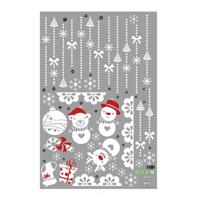 

UpperX Christmas Snow Ball Wall Stickers Removable Wall Windows Vinyl Home Stickers Decal Decoration