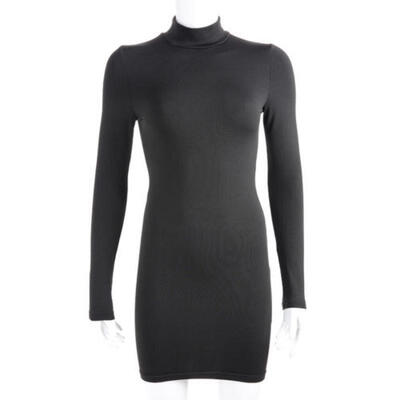 

1Pcs Plus Velve Women Bodycon Long Sleeve Evening Party Cocktail Club Mini Dress