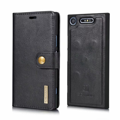 

DGMING Cover for Sony Xperia Compact Z3 Gentle Business Style Case Flip Wallet ZX12 XZ2 Compact
