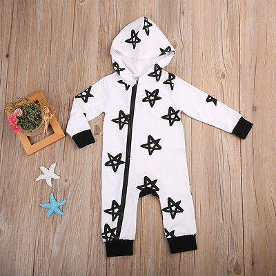 

Newborn Infant Baby Boy Stars Print Jumpsuit Romper Bodysuit Outfit Kids Clothes