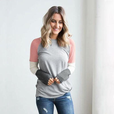 

Fashion Womens Ladies Long Sleeve Loose Blouse Casual Shirt Tops T-Shirt AU