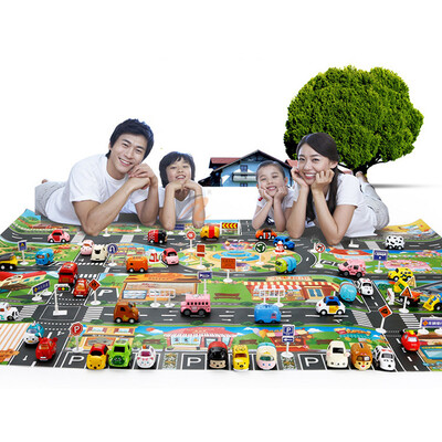 

Toy Rug PVC Plastic Kids Carpet Playmat Waterproof City Life Great For Playing With Cars&Toys - Baby Children Educational Ro