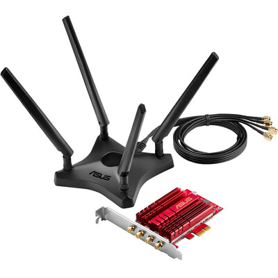 

ASUS PCE-AC88 dual-band AC3100 low-radiation wireless PCI-E card