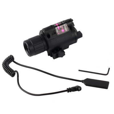 

200 Lumen Tactical LED Laser Flashlight Combo Red Sight Wrench Tail Switch