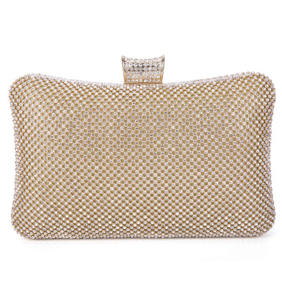 

Luxury Crystal Diamond-Encrusted Shell Wallet Evening Bag