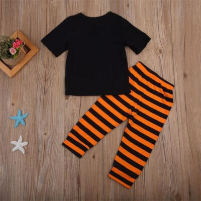 

AU 2pcs Toddler Baby Boy Girl Kids Cotton Clothes T-shirt TopsPants Outfits Set