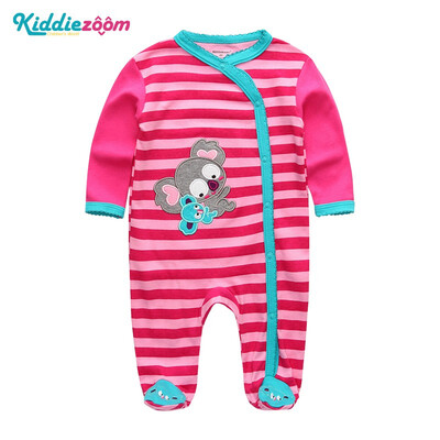 

Kiddiezoom Jumpsuit Long Sleeve Spring Autumn Baby Rompers Cotton Newborn 0-12Months Baby Clothes Stars Stripes Baby Supplies