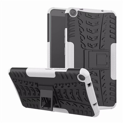 

Fecoprior Case For Lenovo TAB 3 Plus 70inch Back Cover Stand Silicon TPU PC Armor Heavy Rugged Skin Fundas