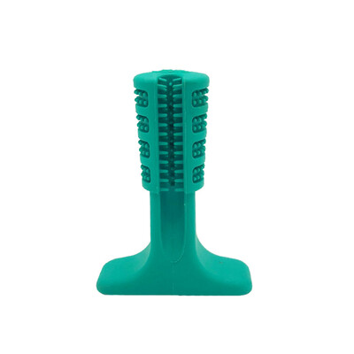 

Dropship Dog Toothbrush Toy Bristly Brushing Stick Pet Molars Toothbrushes for Dogs Cyan