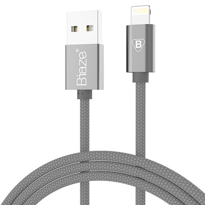 

BIAZE K2 Apple 876 data cable 1 meter gray phone charger line power cord support iphone5 6s 7P 8 x ipad air mini