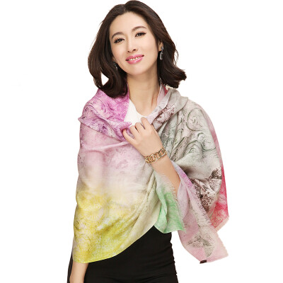 

Shanghai stock (STORY Of SHANGHAI) Hawthorn moonlight wool scarf ladies autumn and winter warm big shawl