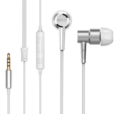 

360 metal punk headphones silver
