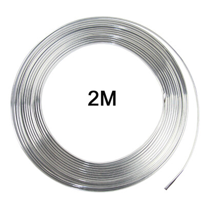 

2M U Style DIY Car Interior Air Conditioner Outlet Vent Grille Chrome Decoration Strip Silvery