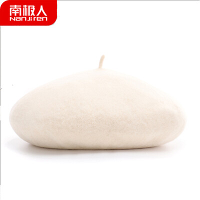 

Antarctic hat female autumn&winter painter hat Korean version of the trend of students wild sweet cute British retro beret N2E8X825122 milk white