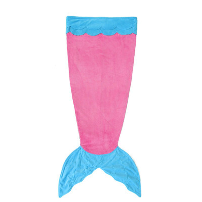 

NeillieN Shark blanket mermaid tail sleeping bag children sleeping bag double flannel children sleeping bagSolid Blanket