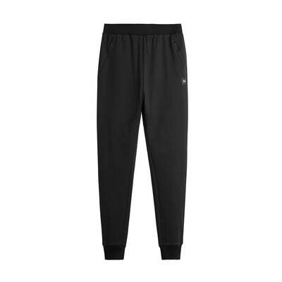 

361 degrees mens pants 2018 new knitted trousers autumn new sports trousers 651834701-1 basic black 2XL