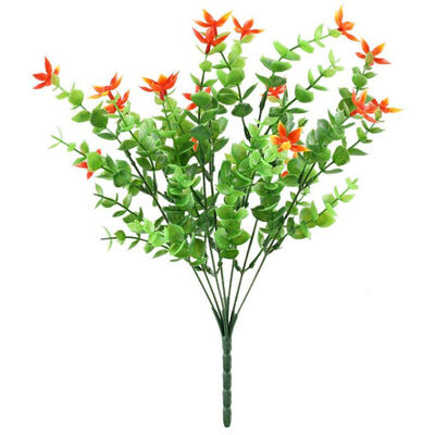 

UpperX Artificial Fake Plants 4pcs Faux Greenery Shrubs Simulation Plastic Bushes Hanging Planter DIY Wedding Balcony Decor