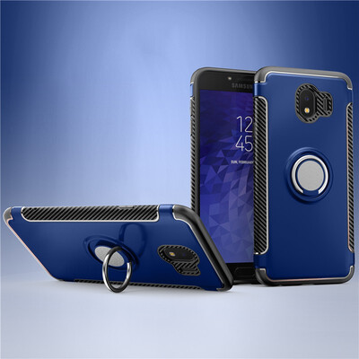 

Fecoprior Back Cover For Samsung Galaxy J4 2018 Case Car Holder Stand Hard PC Silicon Ring Suction Bracket Celulars