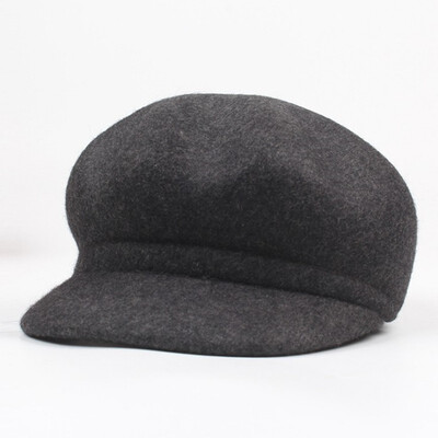 

The children of the new autumn&winter wool beret octagonal cap Korean version of artistic&simple style 100 match the soli