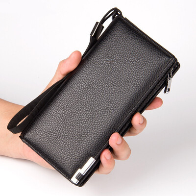 

NovelTeez Business Handbag Casual Mens Wallet Long Handbag Multifunction Clutch
