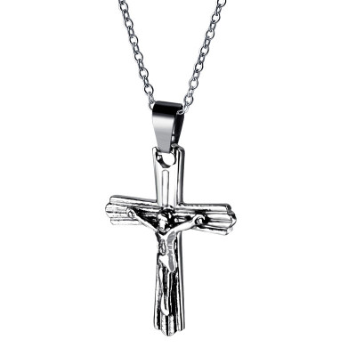 

Christian Jesus Cross Gospel Necklace for men&women Pendant Necklace - 24 inch