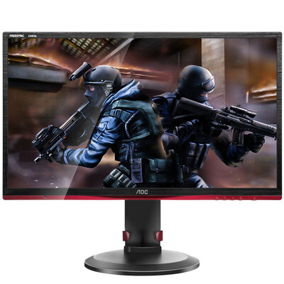 

AOC G2460PF / BR 24-дюймовая технология синхронизации FreeSync 144 Гц с высоким коэффициентом обновления для цыпленка игровой монитор (эргономичный кронштейн) Выживание джедаев