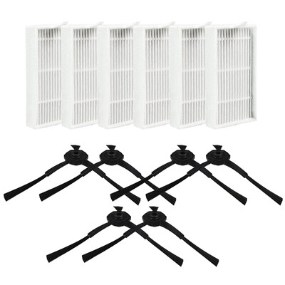 

Jia Pei SR-E36B1 sweeping robot 3 pairs of side brush 6HEPA combination for the application of Kewo Si magic mirror CR120 mirror S CEN540 ground shell X500 X580&other black white