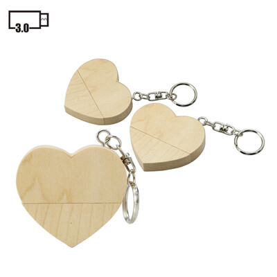 

4GB 8GB 16GB 32GB 64GB 128GB Wood Heart Model USB 30 Drive USB 30 Flash Drive Flash Disk USB 30 Disk Memory Stick USB 30 Stick