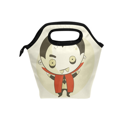 

Lunch Bag Cute Zombies Tote Travel Picnic Insulated Handbags Portable Zipper Lunch Bag Box