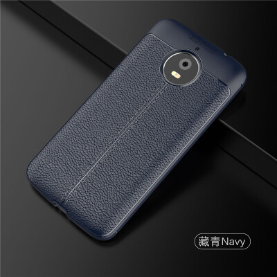 

Fivice Motorola Moto E4 PLUS case Luxury leather TPU silicone anti-fall soft shell phone case